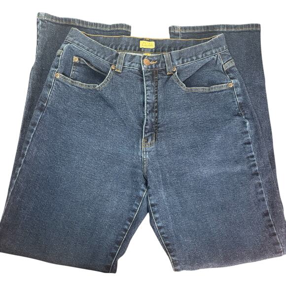 Caslon Mid-Rise Straight Leg Jeans Women’s Size 12 Dark Wash Comfort Office Work - Picture 3 of 12